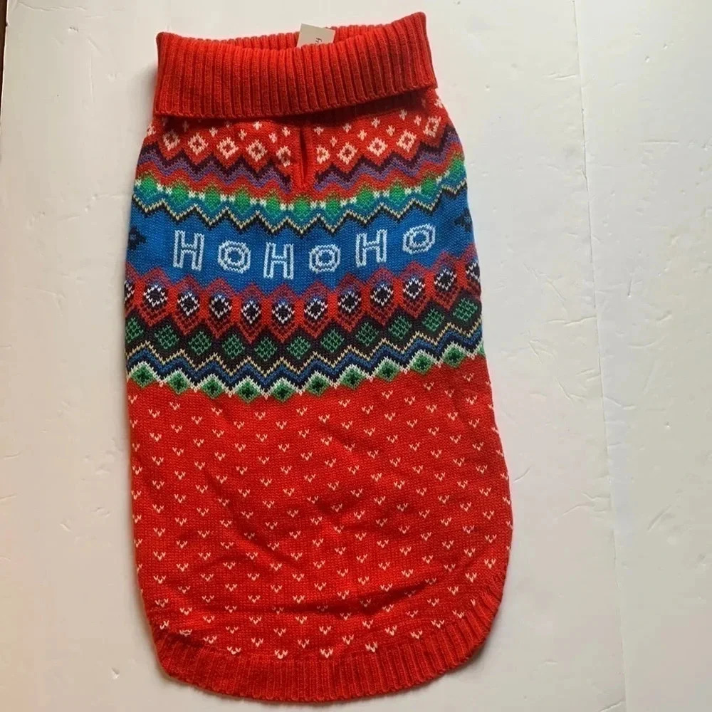 Cupcake Christmas Holiday Dog Sweater Size Large